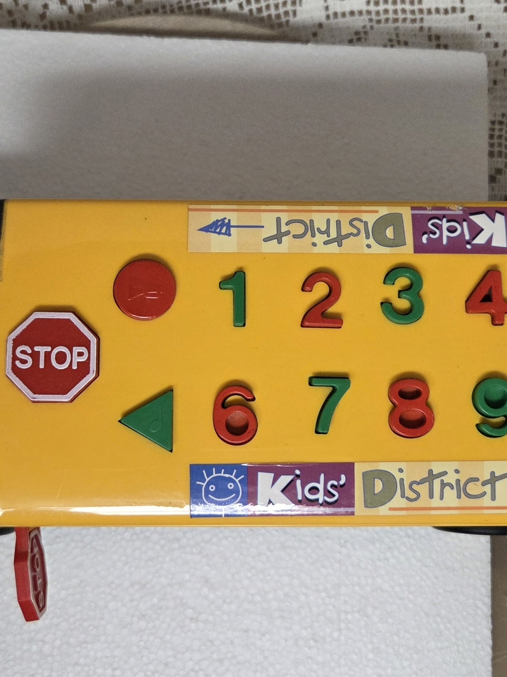 Yellow Alphabet Learning Bus Toy - Educational Kids Toy - Picture 6 of 7